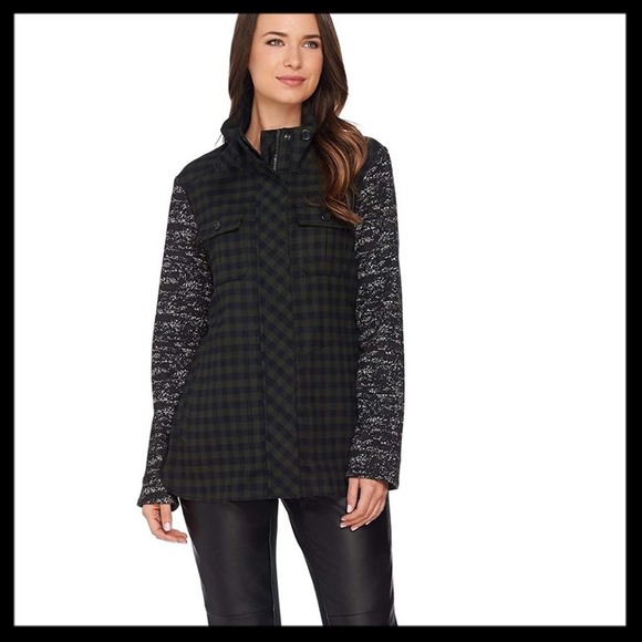 LOGO By Lori Goldstein Plaid Jacket - Picture 3 of 6